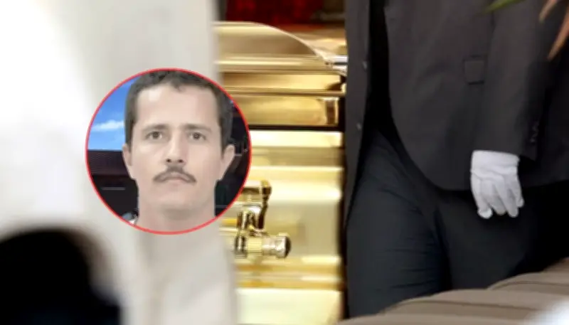 Funeral de 'El Mencho': Ataúd dorado y 500 coronas en operativo de seguridad masivo