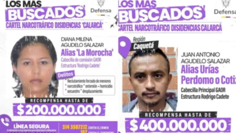 Gobierno ofrece recompensas millonarias por jefes de disidencias que intimidaron a menores en Caquetá