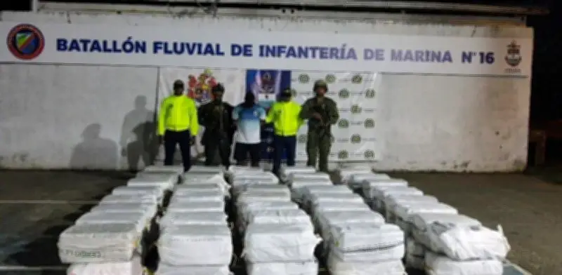 Golpe contundente al narcotráfico: incautan 1,7 toneladas de cocaína en Chocó vinculadas al Clan del Golfo