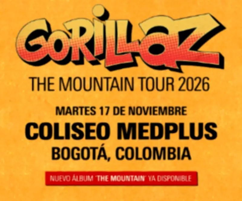 Gorillaz anuncia concierto en Bogotá para noviembre como parte de su gira mundial