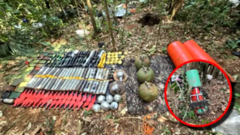 Hallan canones hechizos para lanzar balones bomba en campamento de disidencias