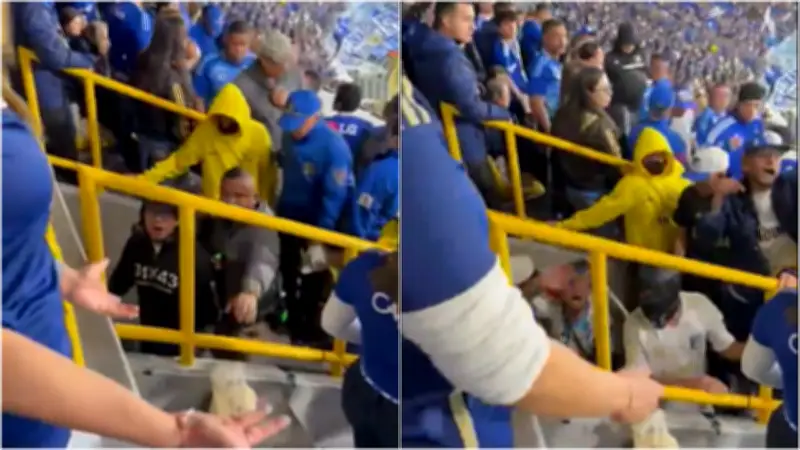 Hinchas de Millonarios expulsan a barristas que buscaban infiltrados en El Campín