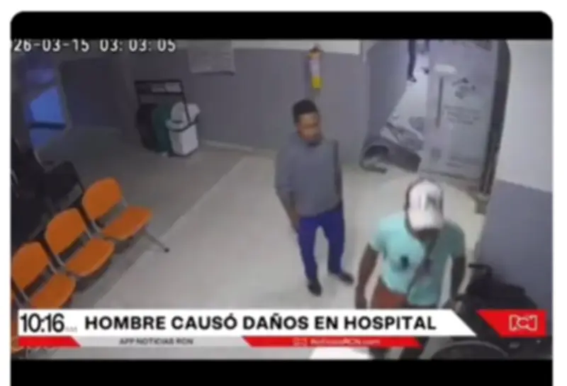 Indignación en Magdalena: Hombre ebrio causa destrozos en hospital de Algarrobo