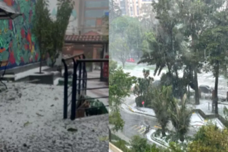 Intensa granizada azota a Bogotá: seis localidades afectadas por lluvias torrenciales