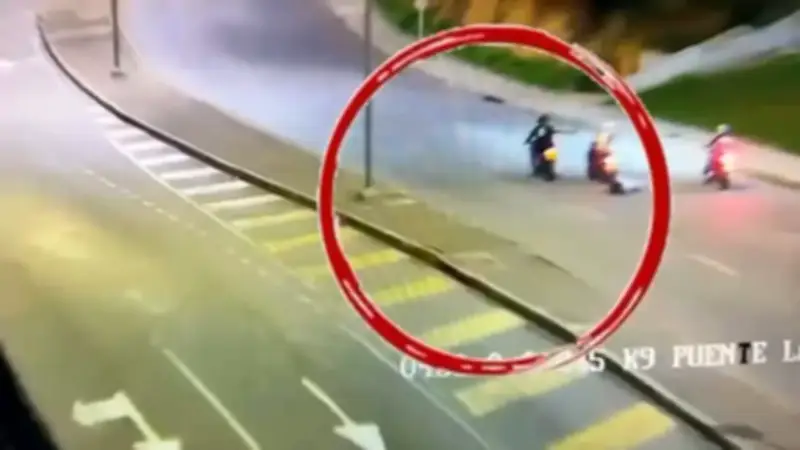 Intento de sicariato en Bucaramanga quedó grabado en video; ataque fue en un puente de la ciudad