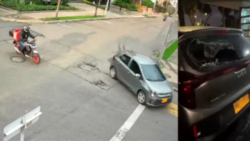 Intolerancia vial desata persecución y agresión a conductor por parte de rappitenderos en Usaquén