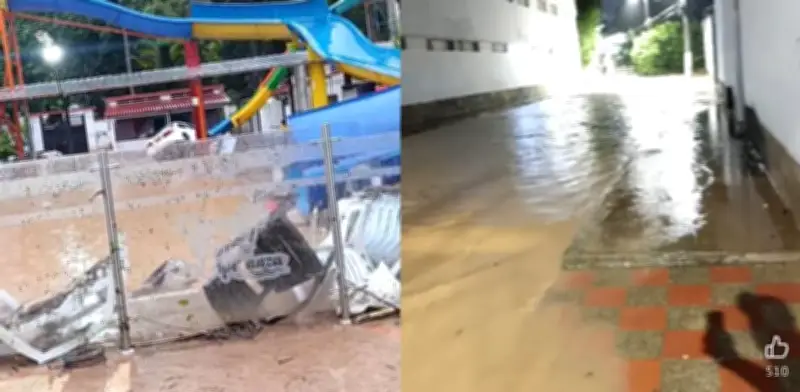 Inundaciones en Melgar por desbordamiento de quebrada 'La Melgara' generan pánico en Semana Santa