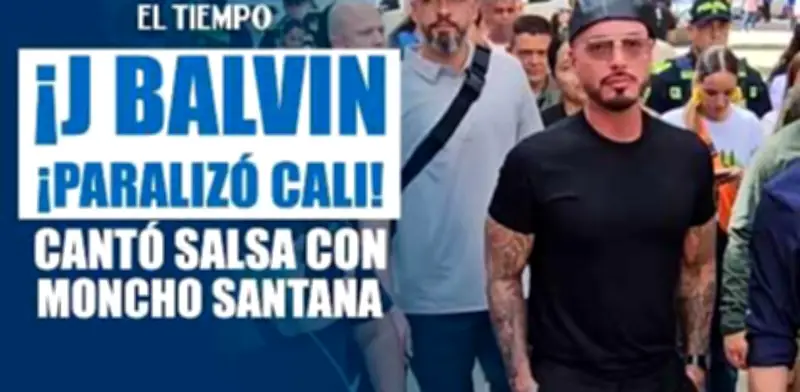 J Balvin recorre el barrio Obrero de Cali y se deleita con el 'Cali Pachanguero'