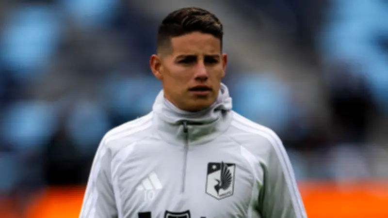 James Rodríguez se pierde partido clave por lesión: Minnesota United lo maneja con precaución