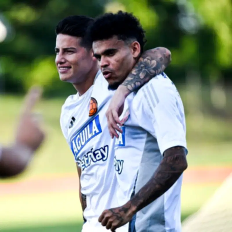 James Rodríguez y Luis Díaz lideran la ofensiva de Colombia en clave preparación para el Mundial 2026