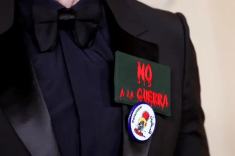 Javier Bardem protagoniza discurso crítico en los Oscar con mensaje 'No a la guerra'