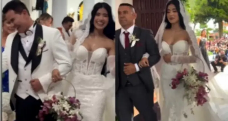 Jhonny Rivera y Jenny López inician luna de miel internacional tras boda emotiva en Bogotá