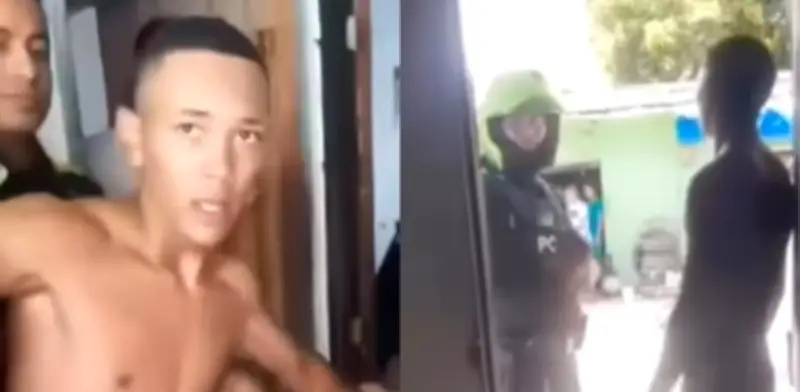 Joven intentó evadir captura en casa de su tío, pero fue entregado en escena viral de redes sociales
