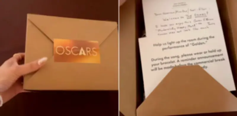 La curiosa caja de refrigerios bajo los asientos de los Óscar 2026: el detalle que sorprendió a los invitados