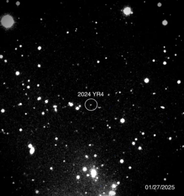 La ESA confirma que el asteroide 2024 YR4 no impactará la Luna en 2032