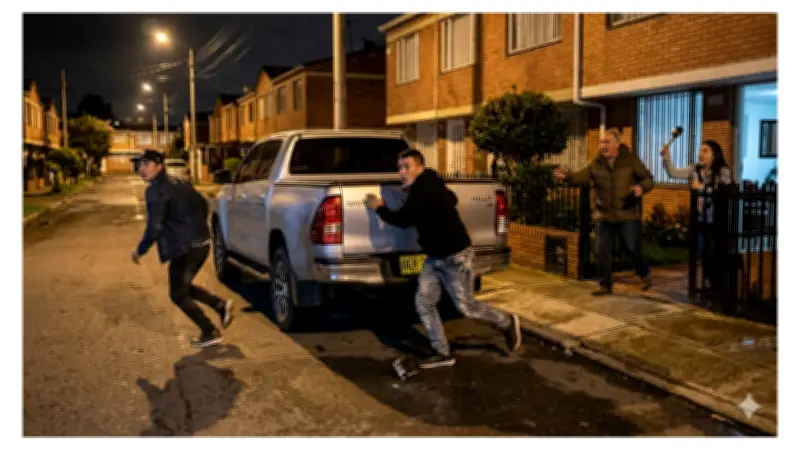 Ladrones intentaron robar camioneta en Bogotá y recibieron bala: era de escoltas de la UNP