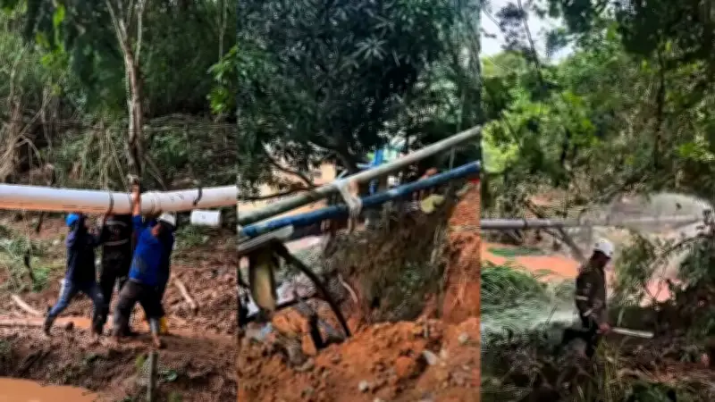 Lebrija avanza en reparación de redes de acueducto tras graves daños por lluvias