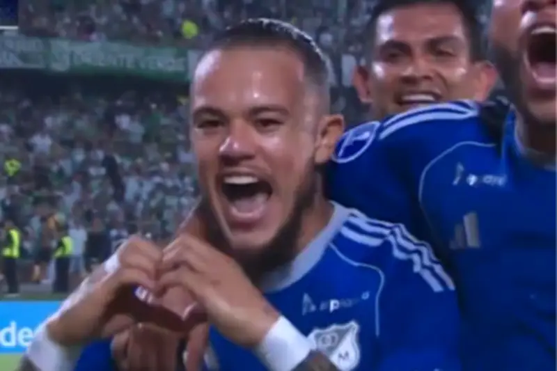 Leo Castro define con penal y Millonarios vence a Nacional en la Copa Sudamericana