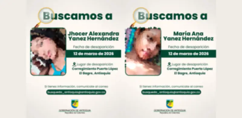 Liberadas dos adolescentes secuestradas por disidencias de las Farc en El Bagre, Antioquia