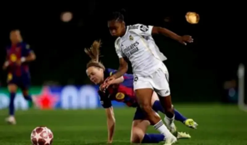 Linda Caicedo brilla con doblete en goleada del Real Madrid ante Barcelona en Champions Femenina