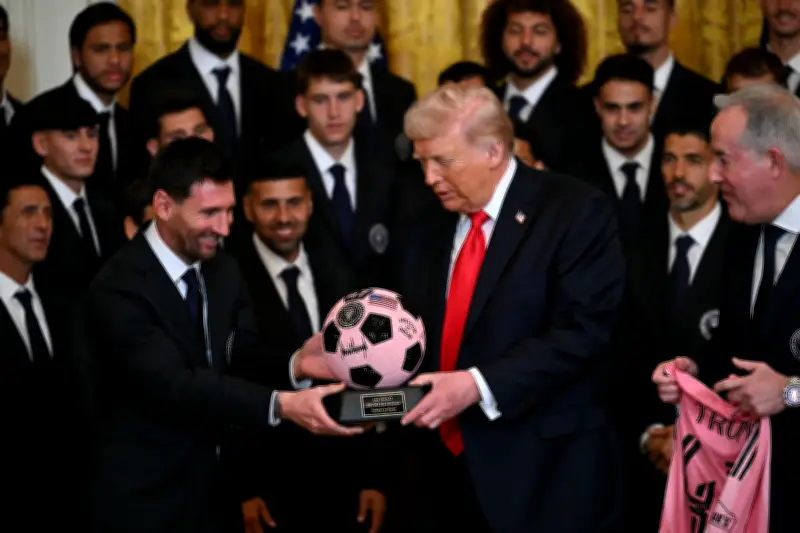 Lionel Messi e Inter Miami reciben homenaje de Donald Trump en la Casa Blanca
