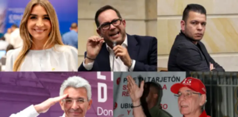 Los cinco candidatos más votados al Senado: Blel, García, 'Jota Pe', Pulgar y Gómez