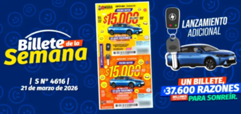 Lotería de Boyacá sortea $15.000 millones en premio mayor este sábado 21 de marzo