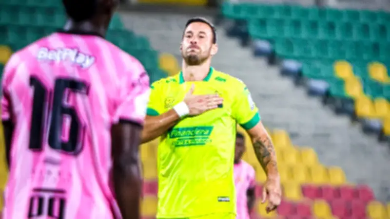 Luciano Pons se emociona tras doblete con Atlético Bucaramanga y habla de críticas