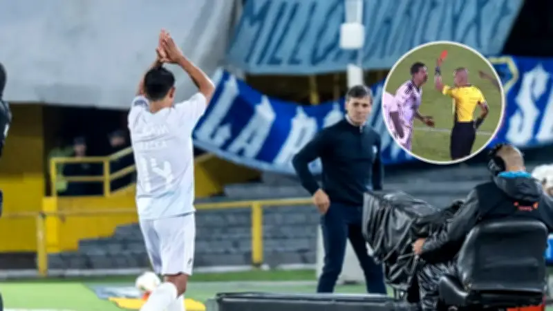 Mackalister Silva se disculpa tras expulsión y revela su diálogo con el árbitro en Millonarios