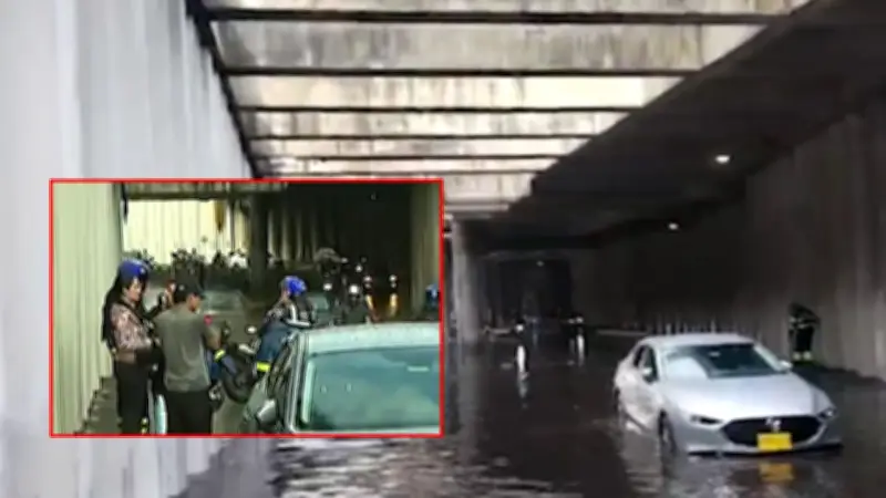 Madre y bebé atrapados en inundación de Usaquén tras aguacero histórico en Bogotá