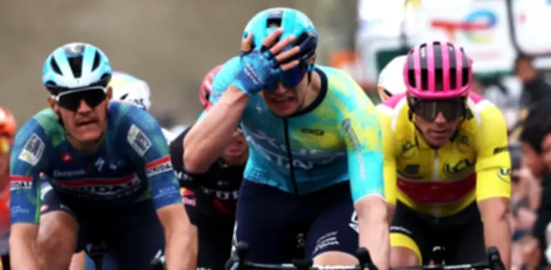 Max Kanter gana la etapa 2 de París-Niza en un esprint accidentado, Harold Tejada destaca