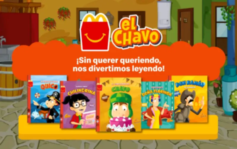 McDonald's lanza colección de libros de El Chavo en su Cajita Feliz para fomentar lectura