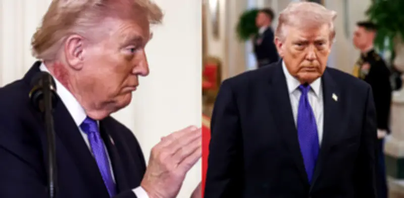 Médico de la Casa Blanca explica la mancha roja en el cuello de Donald Trump durante ceremonia