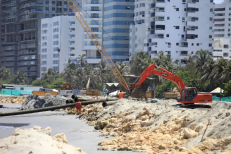 Megaproyecto de Protección Costera en Cartagena alcanza 86% de avance en obras