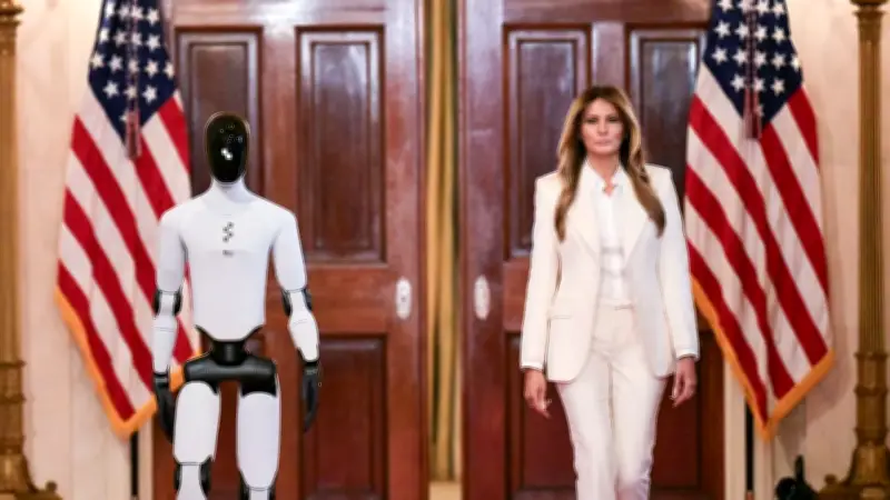 Melania Trump sorprende al presentar robot humanoide en cumbre educativa de la Casa Blanca