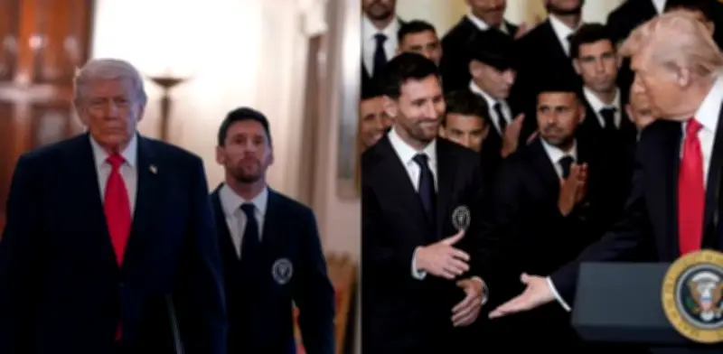 Messi y Trump se reúnen en la Casa Blanca: intercambio de camisetas y bromas sobre fútbol