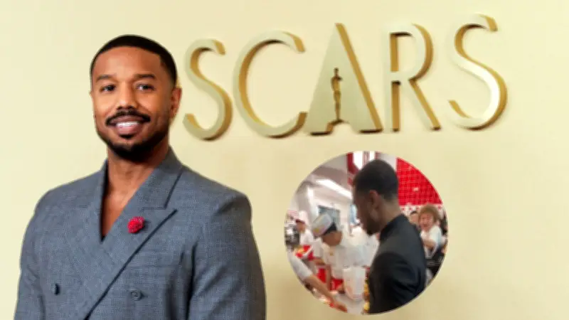 Michael B. Jordan gana su primer Óscar y celebra con hamburguesas en In-N-Out