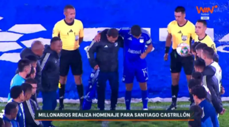 Millonarios rinde emotivo homenaje a Santiago Castrillón, joven promesa fallecida