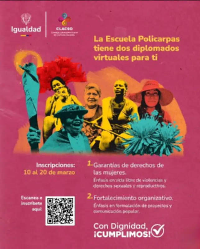 Minigualdad y CLACSO lanzan diplomados gratuitos para fortalecer liderazgo de mujeres