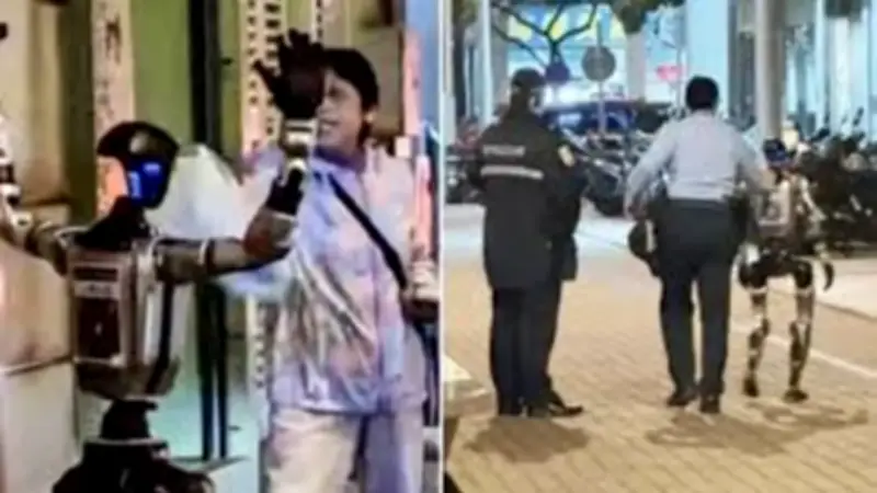 Mujer hospitalizada por ataque de pánico tras susto provocado por robot en Colombia