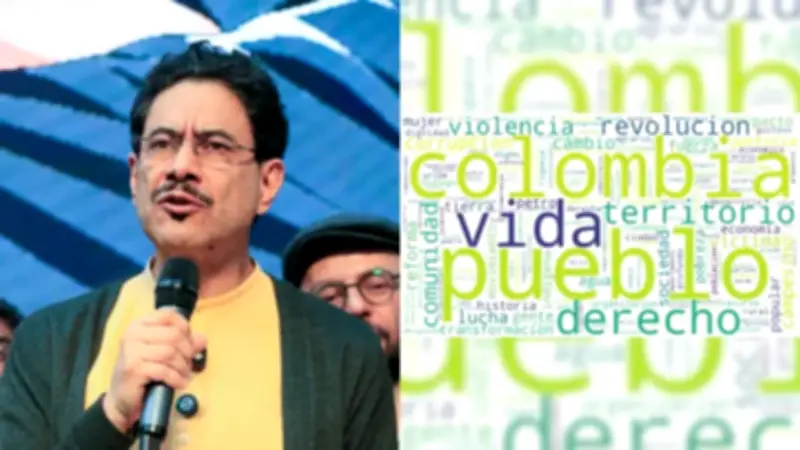 Nube de palabras revela ejes del programa de gobierno de Iván Cepeda: conflicto, territorio y continuidad con Petro