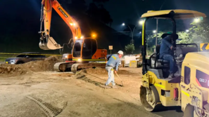 Nuevos cierres nocturnos en autopista Piedecuesta-Floridablanca por obras del Tercer Carril