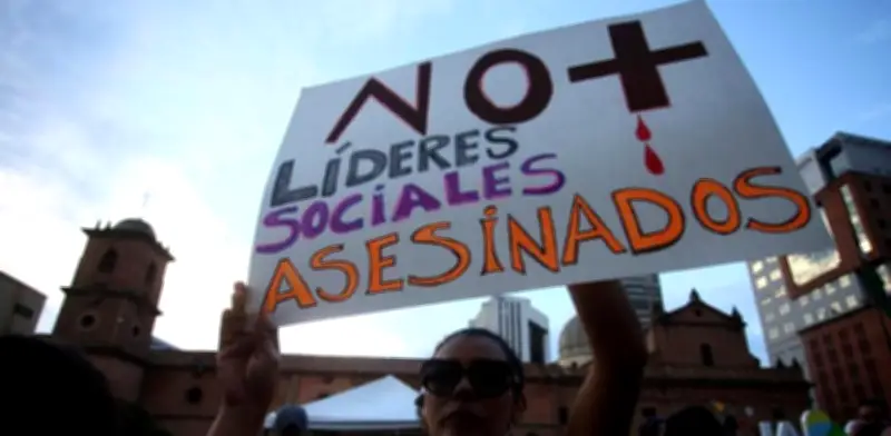 ONU alerta: Solo 6% de asesinatos de líderes sociales tiene sentencia condenatoria en Colombia
