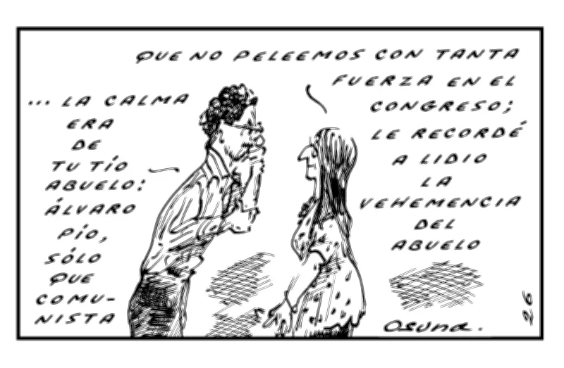 Osuna revive la historia colombiana a través de sus caricaturas políticas