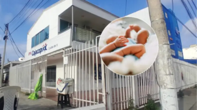 Padre se encadena en Cartagena exigiendo traslado urgente de su bebé prematura en UCI