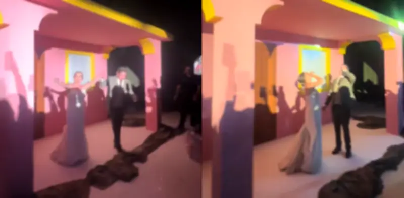 Pareja mexicana recrea 'La Casita' de Bad Bunny en su boda y se vuelve viral en redes sociales