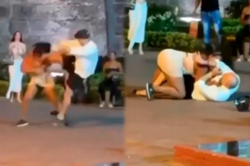 Pelea viral en Torre del Reloj de Cartagena expone crisis de seguridad en Centro Histórico