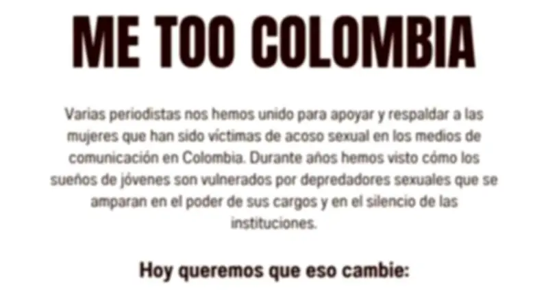 Periodistas colombianas crean canal confidencial contra acoso sexual en el sector