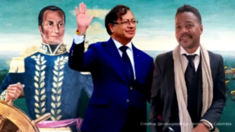 Petro acompaña a Cuba Gooding Jr. en rodaje de película sobre almirante Padilla