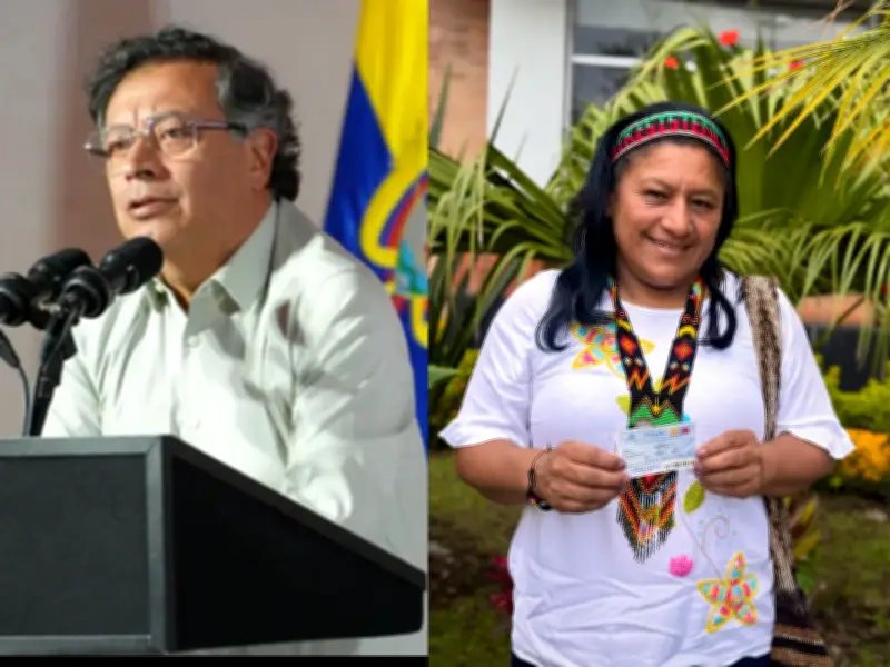 Petro confronta críticas racistas contra senadora indígena Aida Quilcué en redes sociales